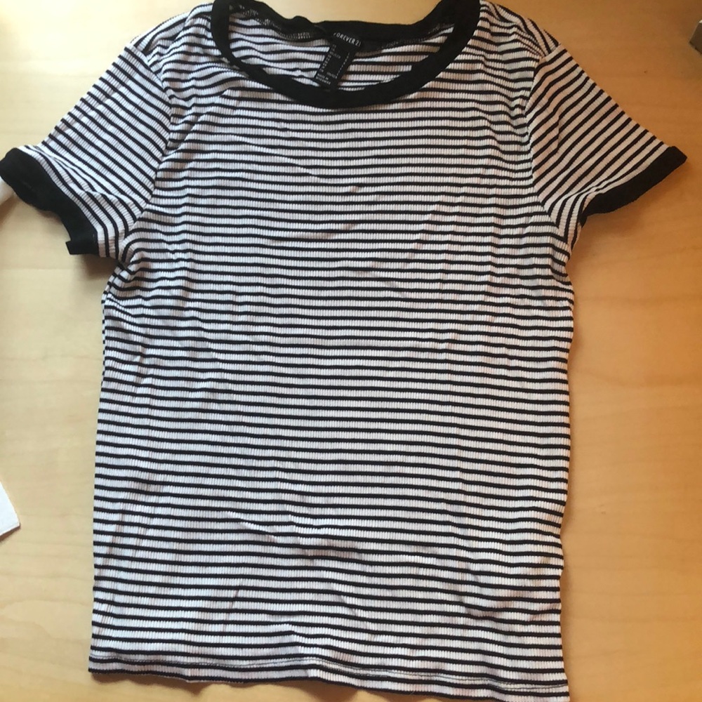 Black and white striped t-shirt